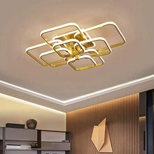 AMAZWI Lamp Modern Ceiling Lights for Living Room Bedroom Acrylic Aluminum Golden Painted Frame Ceiling Lamp Fixtures