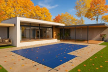WaterWarden Inground Pool Safety Cover 16’ x 32’ with Left End Step, 15-Year Warranty, UL Classified to ASTM F1346, Triple Stitched for MAX Strength, Abrasion Resistant, Hardware Included, Blue Mesh