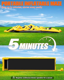 WZIIOT 26.5x18x6.5FT Inflatable Maze with 1100W Air Blower