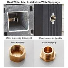 Frost-Free Outdoor Faucet with Spray Gun, Vertical Garden Water Column, Freeze-Proof Hose Bib, Freestanding Hose Stand, Ideal for Winter Use