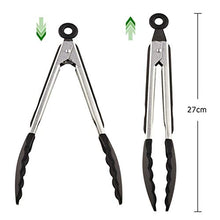 2 Pcs Silicone BBQ Tongs Basting Brush Set Oil Brush Kitchen Tongs BBQ Grill Food Meat Tongs Barbecue Tongs Oil Sauce Brush BBQ Tools