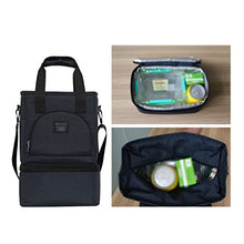 OBKSEB Ice Bag Double-layer Detachable Set Lunch Refrigerated Insulation Multi-functional Meal