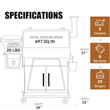 Z GRILLS 700D6 Electric Pellet Grill & Smoker Bronze