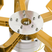 YHOZHUT Wind Turbine 1200W Home Wind Power Generator 12V / 24V / 48V / 220V Vertical Axis Wind Turbines Generator Kit with Controller and 5 Gold-Colored Blades, Energy Charge Home Camping,24v
