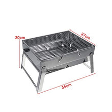 Patio Barbecue Charcoal Grill Foldable BBQ Grills Stove Stainless Steel Outdoor Camping Picnic Accessories Tools