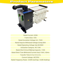 HQHAOTWU 4P 630A ATS Dual Power Automatic Transfer Switch