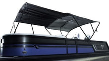 RestorePontoon PowerArm Bimini Kit Silver Frame Burgundy Top and Boot