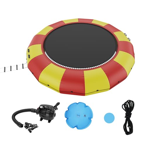 VEVOR Inflatable Water Bouncer 17ft Red