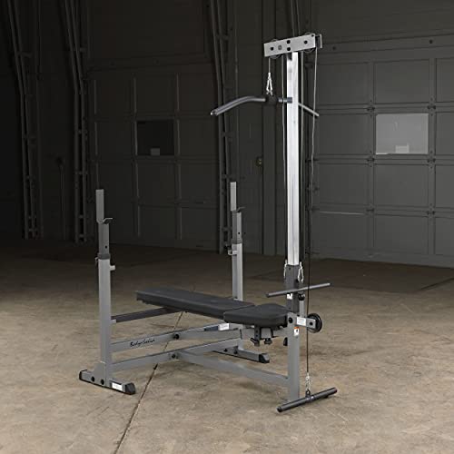 Body-Solid Olympic Combo Bench with Preacher Curl and LAT Pulldown Black