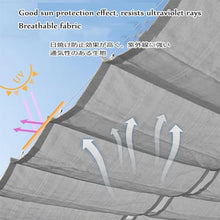 HOFUNTRE Retractable Wave Canopy Pergola Cover，pergola Shade Cover Retractable，Wave Sunshade Net，Fine Workmanship, Effective Sun Protection, Comfortable Outdoor Experience(W:3m/9.84ft*L:20m/65ft)