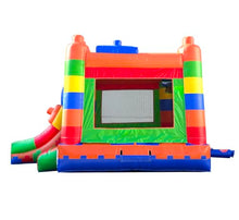 Pogo Bounce House Inflatable Bounce House with Slide Building Block