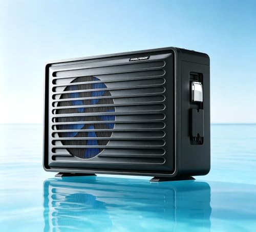 POOLTOHOT Pool Heater for Inground Pools and Above Ground Pool (21000 Gallons), 58000 BTU Electric Pool Heater Build-in Compressor for Heating and Cooling, Pool Heat Pump with Smart WiFi Control