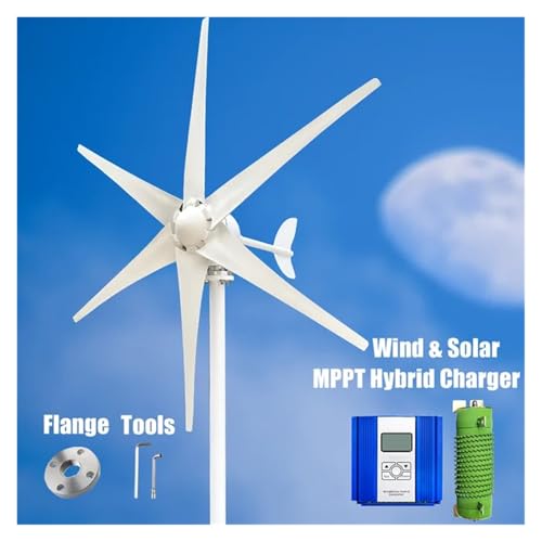 MPPT 3KW 12V 24V 48V Permanent Magnet Wind Turbine Generator Power Kit