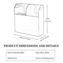 LMMIAMZ Patio Umbrella Stand, Simple Square Design, High Capacity with Water Tray, Ideal for Home Use, Easy Grip Handle, Outdoor Furniture Accessory (White)