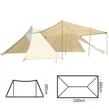 Canopy Tent, Outdoor Camping Pergola, Camping Rainproof Awning, Windproof and Stable, Can Be Used As A Projection Screen,L