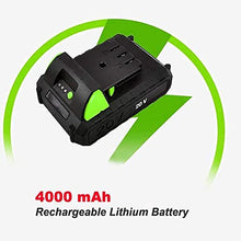 JKSVTF Electric Garden Tiller Rotavators, Cordless Hand Tiller Cultivator with 4000Mah Rechargeable Lithium Battery and Charger