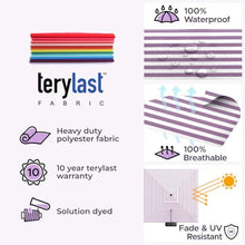 Midtown Umbrellas 9x9 Ft Outdoor Cantilever Patio Umbrella - Terylast Midtown Stripes