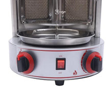 JDXQBLD Grill,3000W Vertical Gyro Gas Grill Rotisserie Machine,Stainless Steel Spin Broiler Machine W/2 Burners for Kitchen
