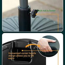 SDdPulse Round Umbrella Base,Parasol Base, Heavy Duty Water/Sand Filled Plastic Outdoor Patio Sun Umbrella Stands for 38-48mm Umbrella Pole