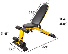 BalanceFrom Weight Bench Yellow/Black