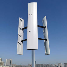 NINILADY 600W Vertical Wind Power Turbine Axis 12v 24v 48v Wind Generator with MPPT Controller for Homeuse Free Energy (48V with Free Controller)