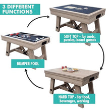 Freetime Fun Bumper Pool Table Rustic Oak