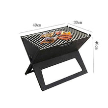 Folding Charcoal Barbecue Grill BBQ Portable Thicken X-type Carbon Mini Vertical Household Outdoor Oven Camp Grills