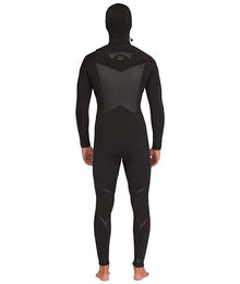 Billabong Mens 5/4mm Absolute Plus Chest Zip Hooded Fullsuit Wetsuits Black 23 Small