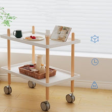 NRFJFOP Moving Sofa Edge Bed Tea Table Small Bedside Contracted Mini Solid Wood A Few Corners