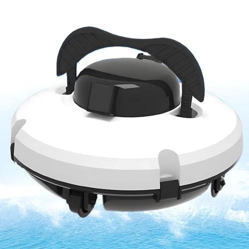Cordless Robotic Pool Cleaner | Dual-Motor with Auto Stop, 90 Min Runtime – Quiet & Energy-Efficient for In-Ground & Above-Ground Pools