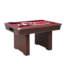 Hathaway Renegade II 54-in Bumper Pool Table Walnut / Red