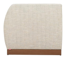 Zuo Christy Corner Chair Beige, Beige Sectional, Modern Style, Patio Furniture, Outdoor Fabric (100% Polyester), Aluminum, Outdoor Living, 34.6" W x 34.6" D x 30.3" H, Non-Stackable