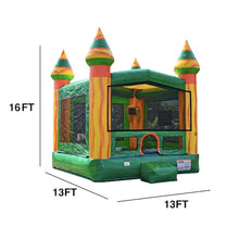 JumpOrange Amazon River Commercial Bounce House with Blower Green