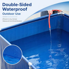 Backyard Rectangle Above Ground Swimming Pool with Frame, Large Water Container Tank Outdoor Garden Patio Agricultural Farm & Rain Barrels, Blue(LxWxH 5x2x1m(10000 L))