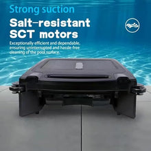Solar Powered Cordless Robotic Pool Cleaner, with Dual Charging, 2 Speed, Auto Obstacle Avoidance and Escape Function, Automatic Skimmer Robot