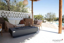 AMS Fireplace | Elementi Plus | Positano | Rectangular Dark Gray Concrete Propane Gas Fire Table Pit
