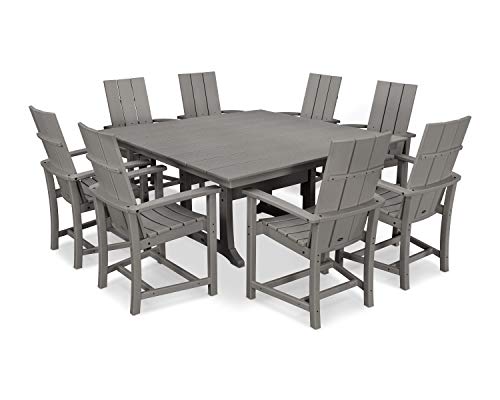 Polywood Dining Set Slate Grey