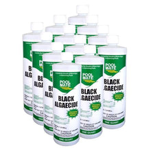 Pool Mate 1-Quart 12-Pack Premium Black Algaecide for Pool, Made in USA