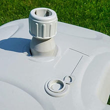 POLGDW Heavy Duty Parasol Base - Water-Filled Plastic Umbrella Stand for 22-32mm Patio Sun Umbrella Poles Outdoor Stability Durable & Reliable Support