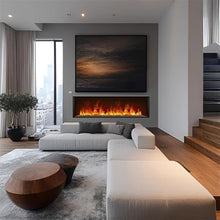 TBLOTYD Decorative Fireplace Water Steam Fireplace 3D Atomized with 7 Flame Colors and 5 Brightness Levels, Touch/Remote Control,CH