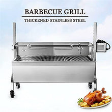 JYXYXSCP Electric Automatic BBQ Rotisserie Grill Kit,Outdoor Camping Rotisserie Spit Roaster Stainless Steel Grill for Pig Rotisserie Hog