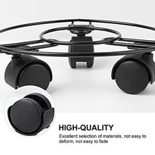 SIDUFHAOPKLL 1pc Flower Pot Rack Iron Rolling Movable Plant Potted Plants Stand Mover Tray Coaster Planter Base for Garden