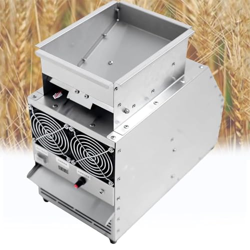 TsoLay Bird Feed Blown Shell Splitter, Birds Feed Wind Sheller Selection Screening Machine with Adjustable Speed Fan, 60-80 Kg/Hour, Stainless Steel, for Millet, Miscellaneous Grains, Rice, Beans