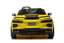 Freddo 24V Chevrolet Corvette C8 2 Seater Ride-On Car for Kids Yellow