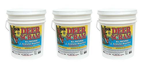 Enviro Pro 1025 Deer Scram Repellent Granular White Pail, 25 Pounds (3-(Pack))
