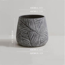 x3anggyt5 Planter Cement Plant Pots with Drain Hole Large Calibre Flower Containe for Homes Offices Garden