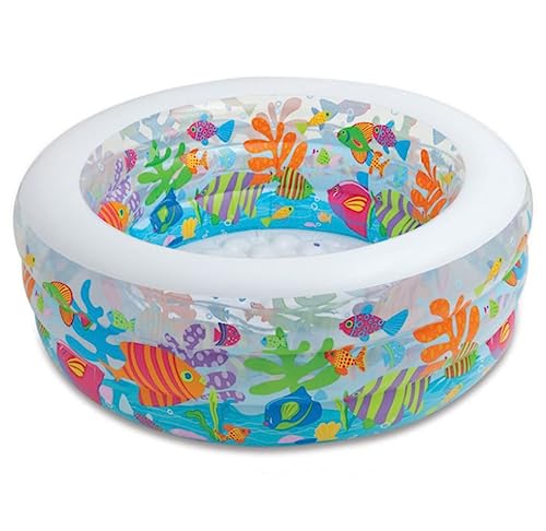 DSWMY Inflatable Pools, Inflatable Pool Easy Set Pool Without Filter Round Inflatable Swimming and Paddling Pool Fish Pond Summer Paddling Pool