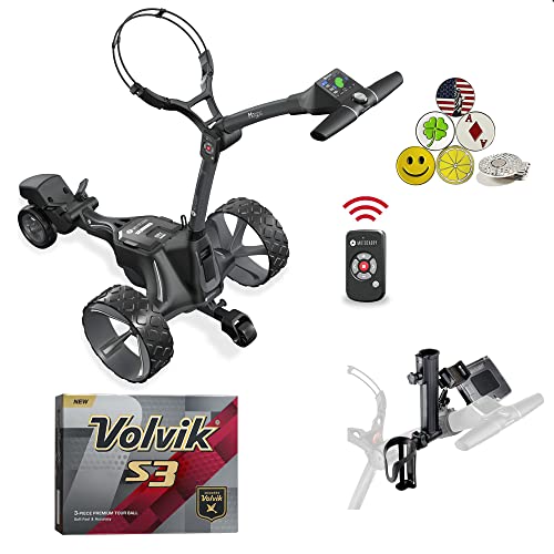 AMBA7 Motocaddy M7 GPS Remote Controlled Electric Cart Bundle Black