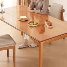 Ffsaacol Plastic Table Cover, PVC Clear Table Protector, Desk Protector Mat, Rectangle Desk Pad Waterproof/Oil-Proof for Desktop, Coffee & Dining Room Table 3mm, 80x220cm/31x87in