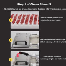 JYXYXSCP Manual Lamb Skewer Machine, 10-Hole Barbecue Bamboo Skewers, Home Barbecue Party Barbecue Assistant, Vegetable Barbecue Skewers